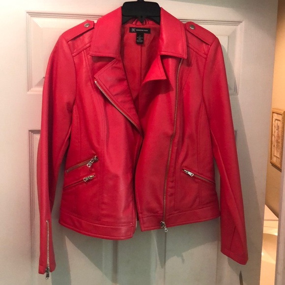 INC International Concepts Jackets & Blazers - Leather Jacket